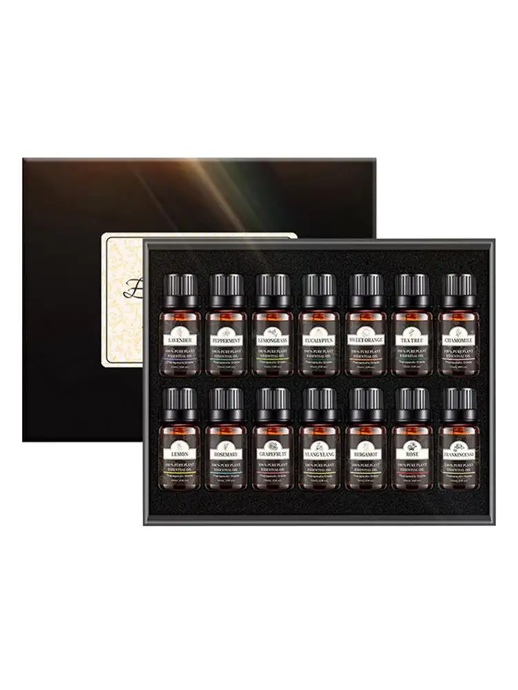 14pcs 10ML Lavender Essential Oil Diffuser Pure Essential Oils Rose Eucalyptus Jasmine Vanilla Mint Tea Tree Aroma Oil
14pcs 10ML Lavender Essential Oil Diffuser Pure Essential Oils Rose Eucalyptus Jasmine Vanilla Mint Tea Tree Aroma Oil