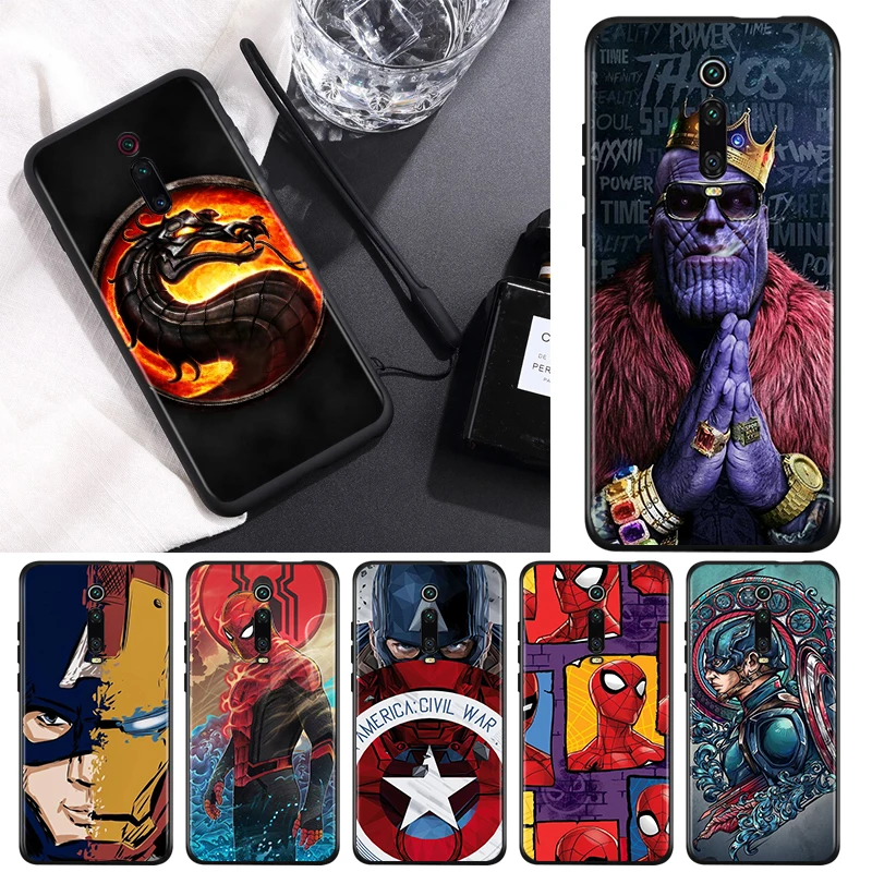 Silicone Black Cover Cool hero muscle cute For Xiaomi Redmi K40 K30i K30T K30S K20 10X GO S2 Y2 Pro Ultra Phone Case
Silicone Black Cover Cool hero muscle cute For Xiaomi Redmi K40 K30i K30T K30S K20 10X GO S2 Y2 Pro Ultra Phone Case