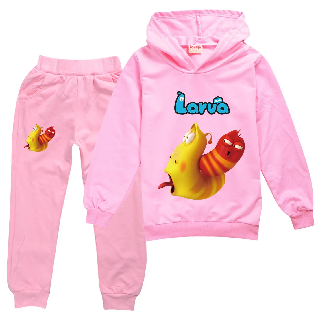 2-16Y Cartoon Larva Hoodie Suit Kids Cartoon Hoodies and Jogging Pants Two-piece Set Baby Girl Clothes Outfit Boys Clothing Sets
2-16Y Cartoon Larva Hoodie Suit Kids Cartoon Hoodies and Jogging Pants Two-piece Set Baby Girl Clothes Outfit Boys Clothing Sets