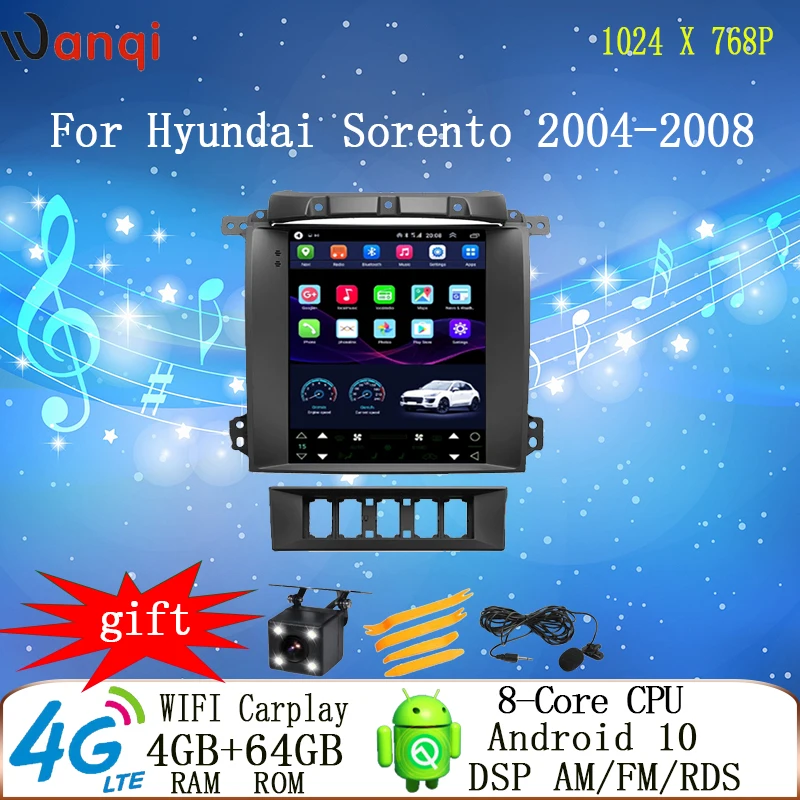 WANQI For Kia Sorento 2004-2008 BT Tesla Style Tesla Screen Car Radio Multimedia Video Player Navigation GPS DSP Android 10.0
WANQI For Kia Sorento 2004-2008 BT Tesla Style Tesla Screen Car Radio Multimedia Video Player Navigation GPS DSP Android 10.0