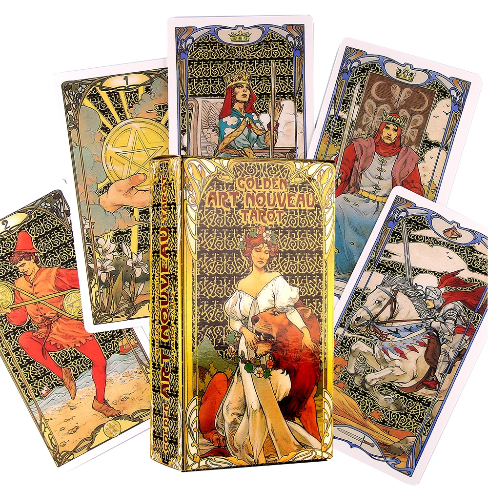 Золотая художественная новая колода с изображением чащериц ящериц плавник века