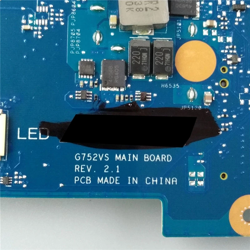 G752VS Laptop motherboard For Asus ROG G752VSK G752VS original mainboard I7-6700HQ GTX1070-8G
G752VS Laptop motherboard For Asus ROG G752VSK G752VS original mainboard I7-6700HQ GTX1070-8G