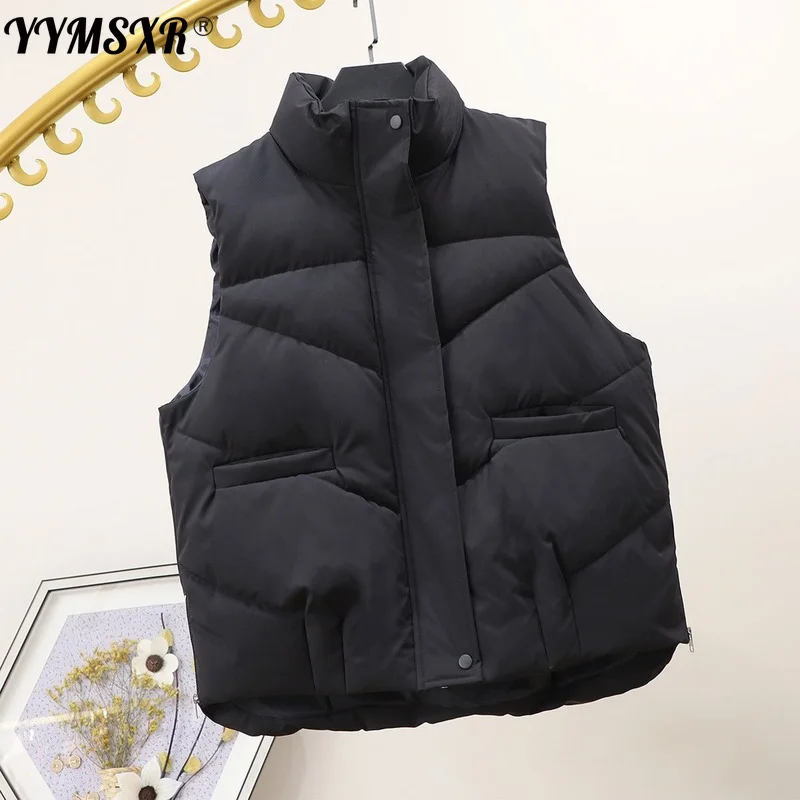 Jacket Women Vest Loose 2021 New Winter Korean Style Elegant High Quality Warm Sleeveless All-match Ladies Cotton Coat
Jacket Women Vest Loose 2021 New Winter Korean Style Elegant High Quality Warm Sleeveless All-match Ladies Cotton Coat