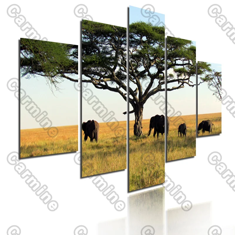 Poster Elephants Tree Yellow Grassland Animal Canvas Painting 5Pcs Posters Painting Wall Art Decoration for Living Room
Poster Elephants Tree Yellow Grassland Animal Canvas Painting 5Pcs Posters Painting Wall Art Decoration for Living Room