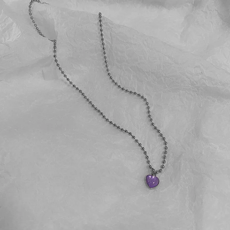 Transparent Purple Love Heart Crystal Pendant Clavicle Chain Pearl Choker Necklace For Women Party Aesthetic Jewelry
Transparent Purple Love Heart Crystal Pendant Clavicle Chain Pearl Choker Necklace For Women Party Aesthetic Jewelry