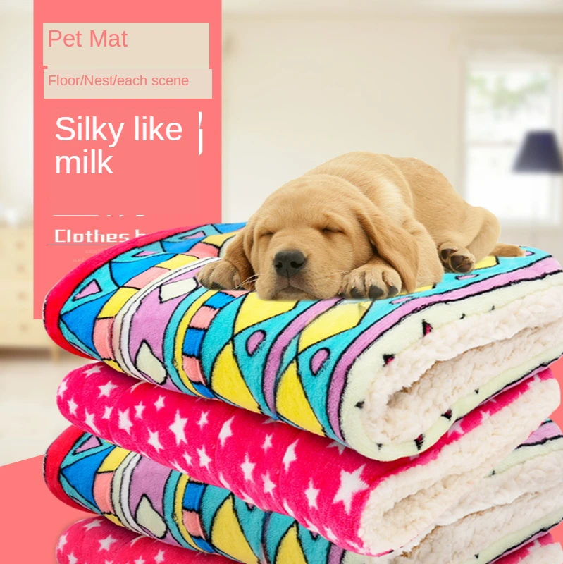 Pet Blanket Dog Bed Cushion Cat Pad Autumn Winter Warm Coral Fleece Soft House for Dogs Cartoon Washable Pet Supplies Breathable
Pet Blanket Dog Bed Cushion Cat Pad Autumn Winter Warm Coral Fleece Soft House for Dogs Cartoon Washable Pet Supplies Breathable