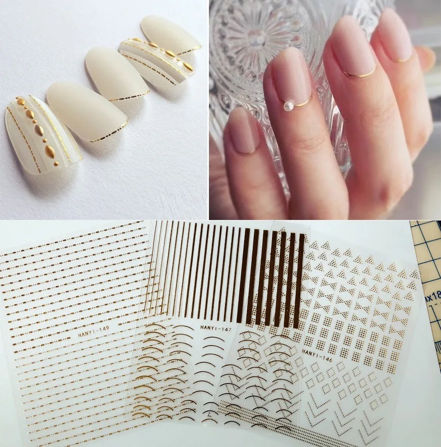 Gold 3D Nail Sticker Curve Stripe Lines Nails Stickers Gradient Adhesive Striping Tape Nail Foil Nail Art Stickers Decals Silver
Gold 3D Nail Sticker Curve Stripe Lines Nails Stickers Gradient Adhesive Striping Tape Nail Foil Nail Art Stickers Decals Silver