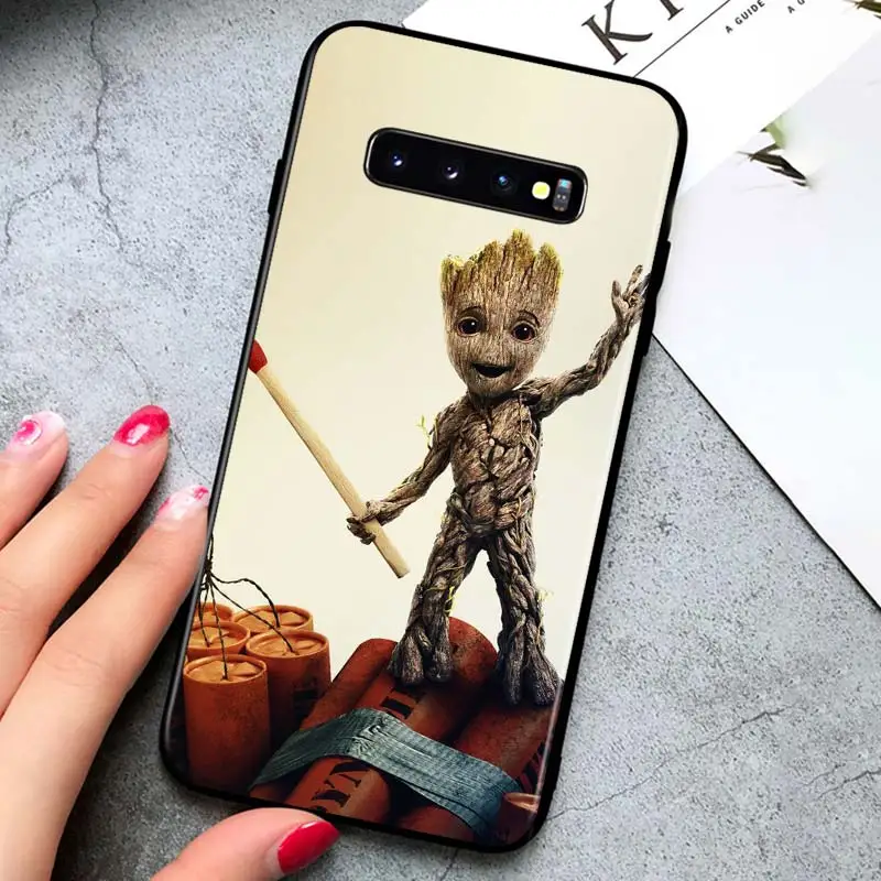 Groot Marvel Avengers for Samsung Galaxy S21 Ultra Plus Note 20 10 9 8 S10 S9 S8 S7 S6 Edge Plus Black Soft Phone Case
Groot Marvel Avengers for Samsung Galaxy S21 Ultra Plus Note 20 10 9 8 S10 S9 S8 S7 S6 Edge Plus Black Soft Phone Case