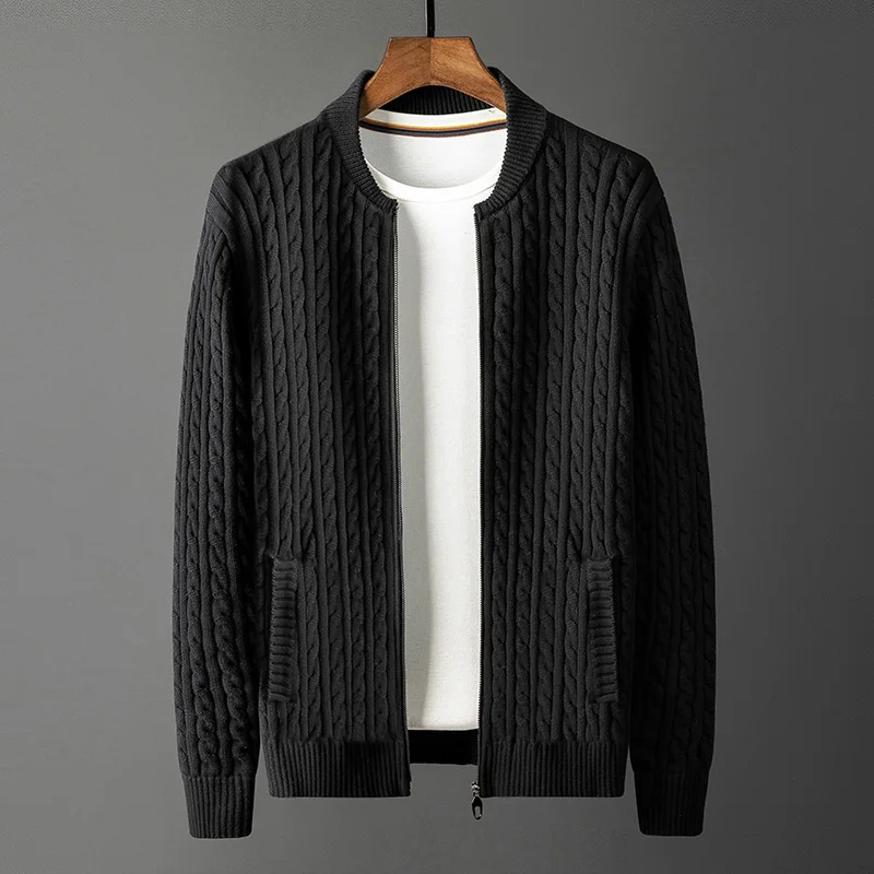 2021 Cardigan 100% Cotton Mens Sweaters Luxury Solid Color Stand Collar Zipper Male Sweaters Slim Fit Autumn Man Sweaters 4XL
2021 Cardigan 100% Cotton Mens Sweaters Luxury Solid Color Stand Collar Zipper Male Sweaters Slim Fit Autumn Man Sweaters 4XL