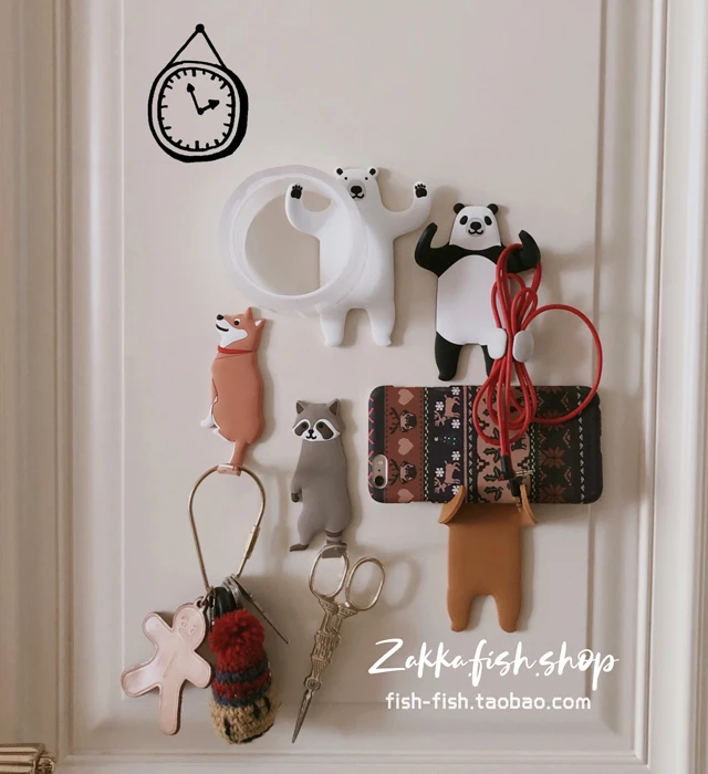 Creative Animal Hook Soft Rubber Seamless Sticky Hook Panda Dog Cute Pet Refridgerator Magnets
Creative Animal Hook Soft Rubber Seamless Sticky Hook Panda Dog Cute Pet Refridgerator Magnets