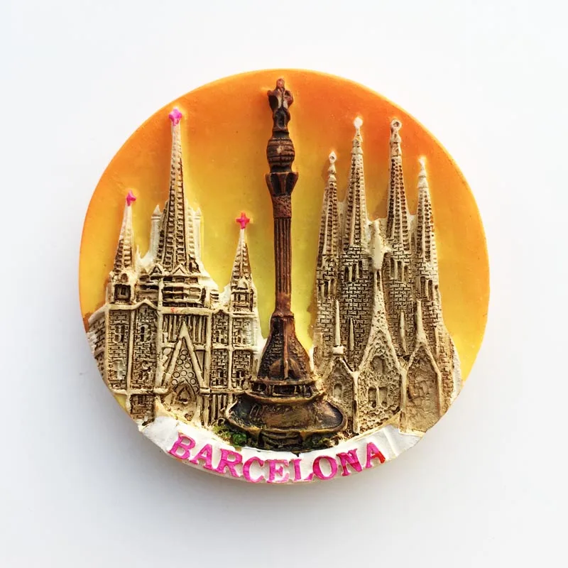 QIQIPP Barcelona, Spain Landmark 3 Building Tour Memorial Resin Painted Crafts Magnet Refrigerator Sticker Letter
QIQIPP Barcelona, Spain Landmark 3 Building Tour Memorial Resin Painted Crafts Magnet Refrigerator Sticker Letter