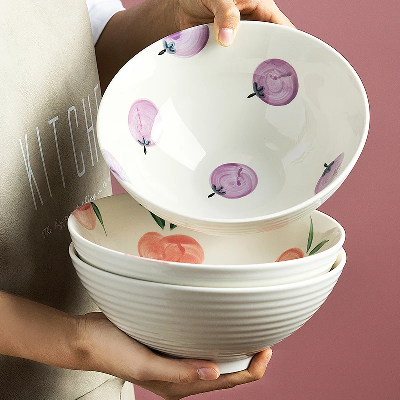 1000ml Ceramic Noodle Bowl Glazed Kitchen Salad Soup Bowl Household Restaurant Dinnerware
1000ml Ceramic Noodle Bowl Glazed Kitchen Salad Soup Bowl Household Restaurant Dinnerware