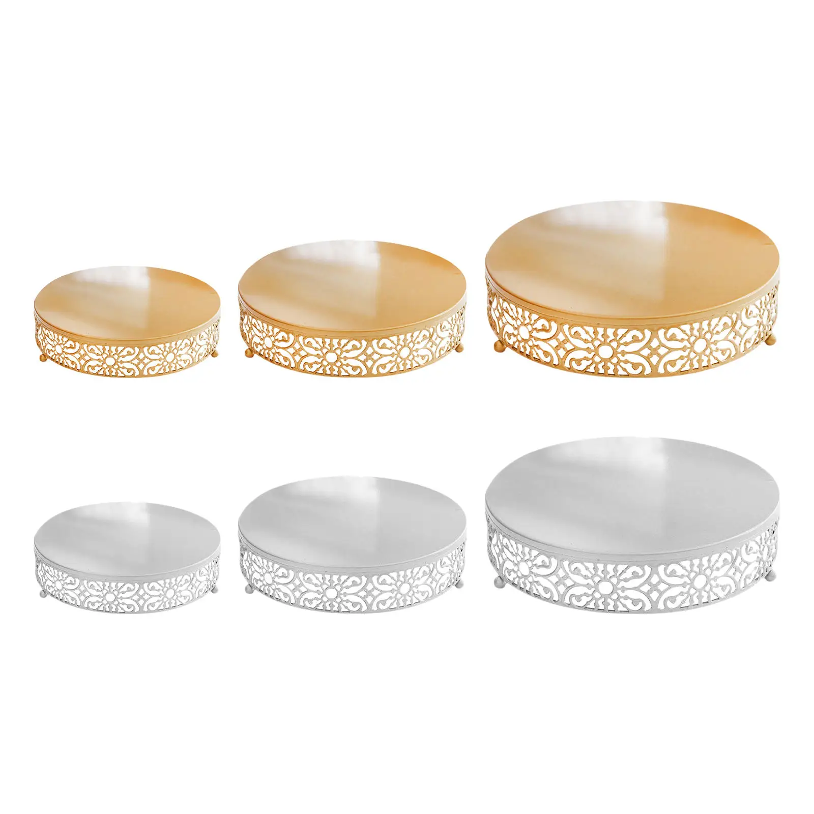 3Pcs European Style Round Cake Stands Tart Pie Dessert Fruit Candy Display Plate for Decoration Centrepiece Baby Shower Party
3Pcs European Style Round Cake Stands Tart Pie Dessert Fruit Candy Display Plate for Decoration Centrepiece Baby Shower Party