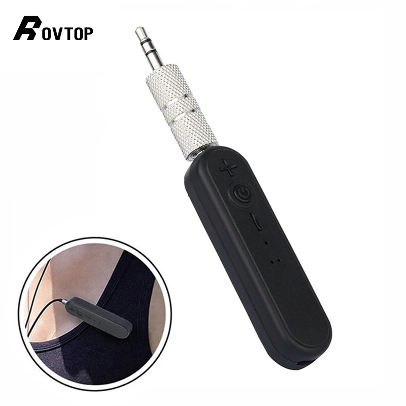 Адаптер аудиоресивера Rovtop аудиоприемник 3 5 мм Aux адаптер Bluetooth 4 1 приемник MP3