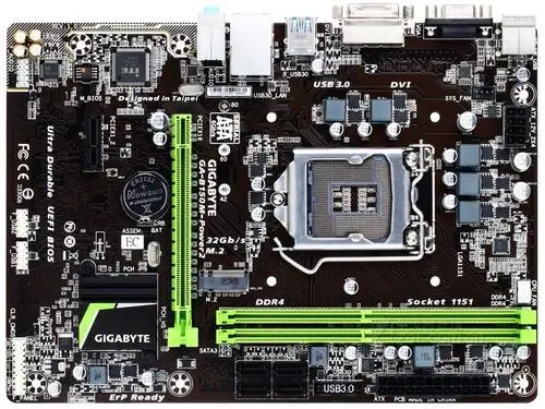 Оригинальная десктопная Материнская плата Gigabyte b150m d3vx si DDR4 LGA 1151 B150 se 32 ГБ USB2.0 USB3.0