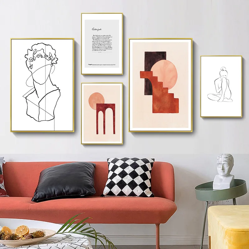Living Room Decorative Painting Artistic Abstract Black and White Line Character Colored Geometric Blocks pictures home design
Living Room Decorative Painting Artistic Abstract Black and White Line Character Colored Geometric Blocks pictures home design