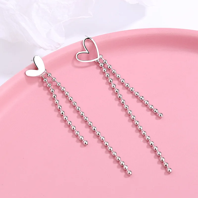 Modern Jewelry Asymmetrical Heart Earrings 2021 New Design Silvery Plating Tassel Dangle Earrings For Women Party Gifts
Modern Jewelry Asymmetrical Heart Earrings 2021 New Design Silvery Plating Tassel Dangle Earrings For Women Party Gifts