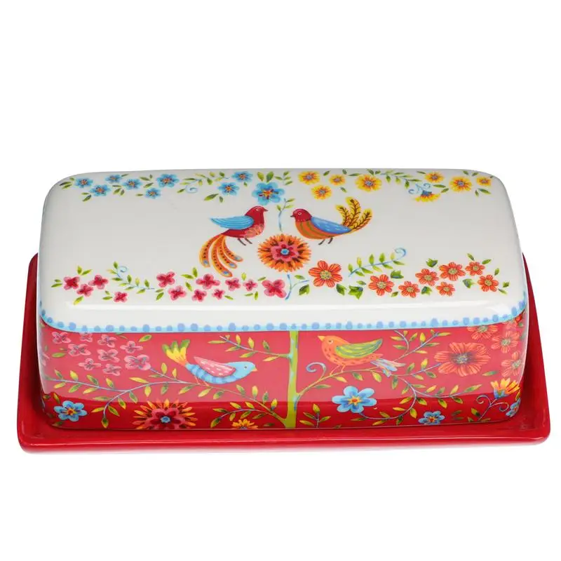 1pc Large Capacity Covered Rectangular Dim Sum Plate Butter Plate Tray Butter Dish Delicate Ceramic Butter Box Butter Container
1pc Large Capacity Covered Rectangular Dim Sum Plate Butter Plate Tray Butter Dish Delicate Ceramic Butter Box Butter Container