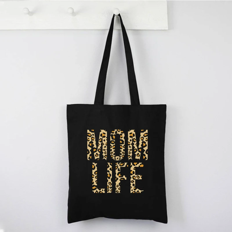 Mama Shopping Canvas Black Bag Mom Life Print Tote Bags Mother Bag Reusable Eco Cloth Bag Foldable Letter Large Capacity
Mama Shopping Canvas Black Bag Mom Life Print Tote Bags Mother Bag Reusable Eco Cloth Bag Foldable Letter Large Capacity