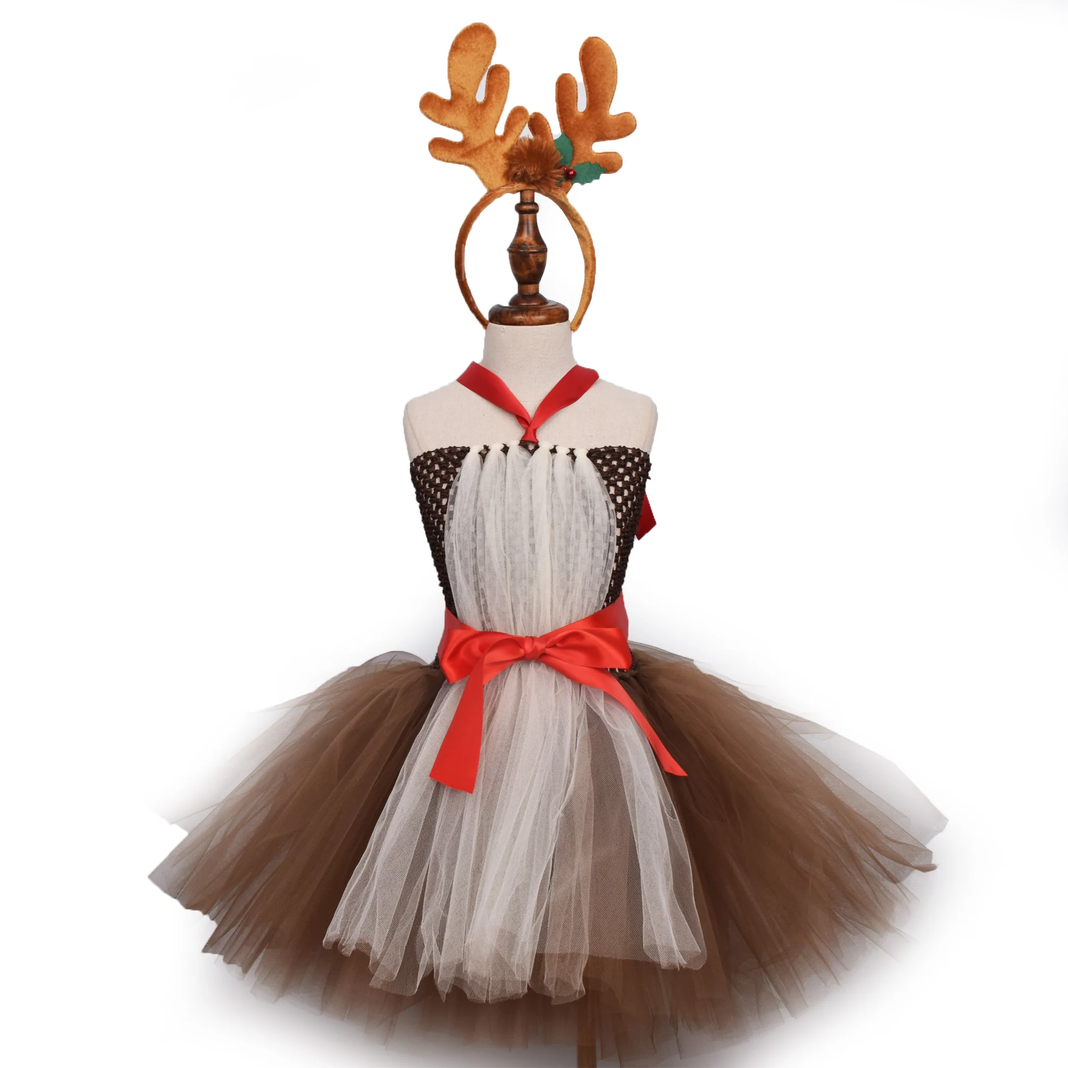 Deer Costume Tutu Dress Girls Christmas Deer Desses with Christmas Headband Outfit Kids Halloween Costume Brown Deer TUTU
Deer Costume Tutu Dress Girls Christmas Deer Desses with Christmas Headband Outfit Kids Halloween Costume Brown Deer TUTU