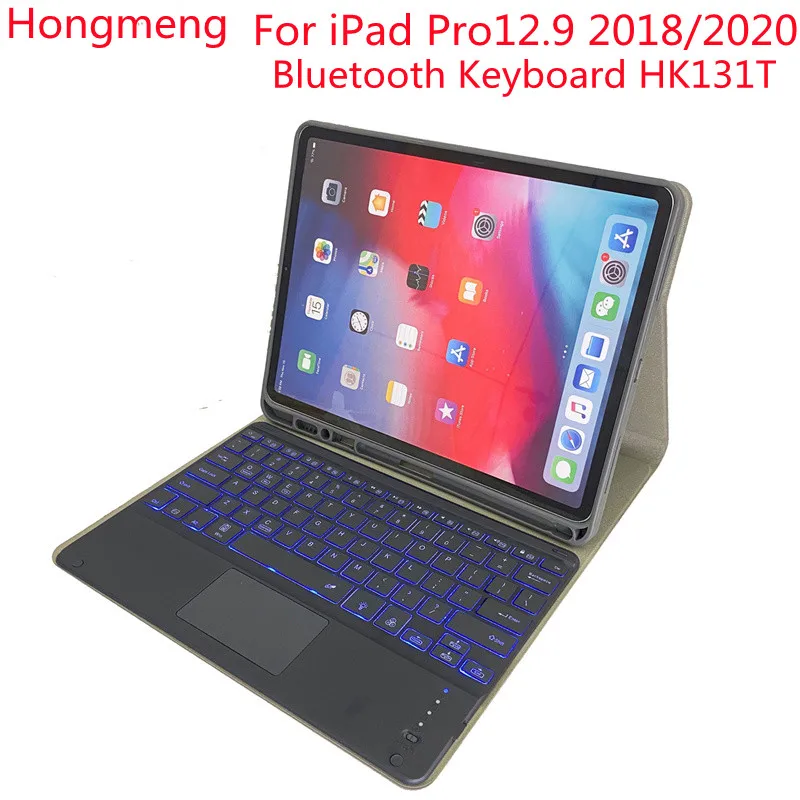 Hongmeng Touch Backlight Bluetooth keyboard Leather Case With Pencil Case For iPad Pro Pouch 12.9 Tablet Stand Cover
Hongmeng Touch Backlight Bluetooth keyboard Leather Case With Pencil Case For iPad Pro Pouch 12.9 Tablet Stand Cover