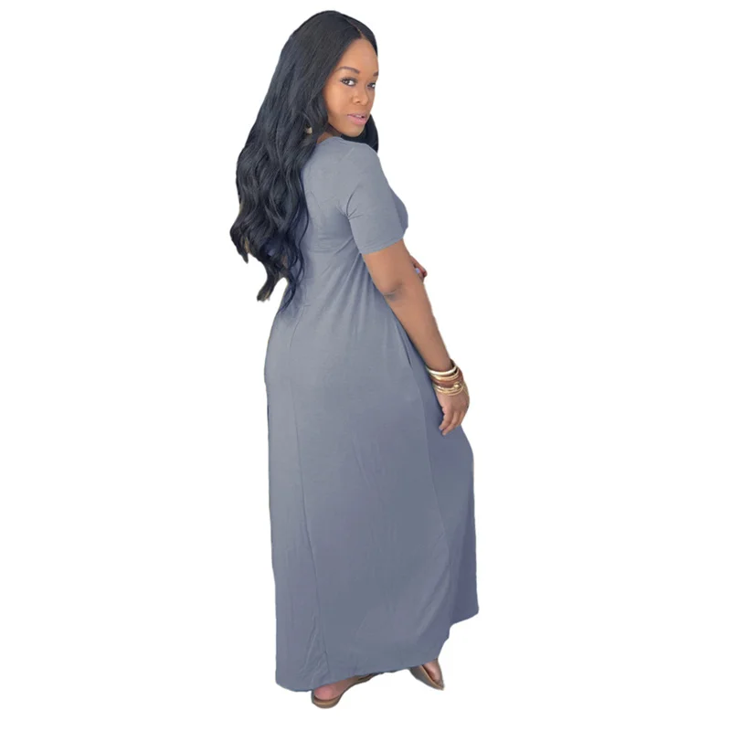 Casual Dresses for Women Clothes Summer Short Sleeve Loose Long Dress Pockets Plus Size Tshirt Maxi Dress Wholesale Dropshipping
Casual Dresses for Women Clothes Summer Short Sleeve Loose Long Dress Pockets Plus Size Tshirt Maxi Dress Wholesale Dropshipping