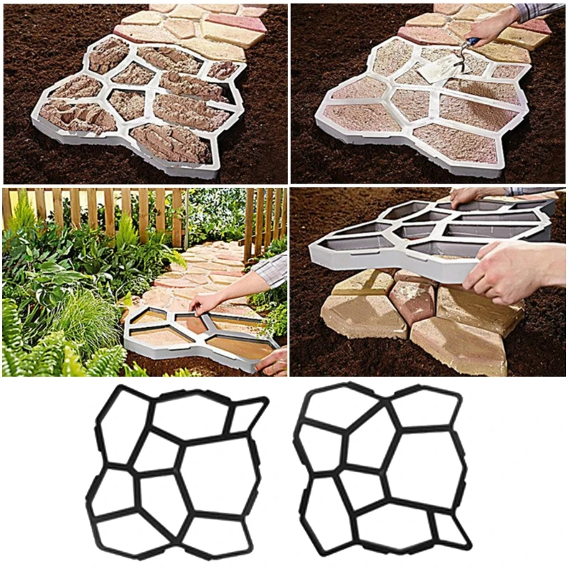 Artificial DIY Garden Stone Road Maker Concrete Mold Manual Paving Cement 9Grids
Artificial DIY Garden Stone Road Maker Concrete Mold Manual Paving Cement 9Grids