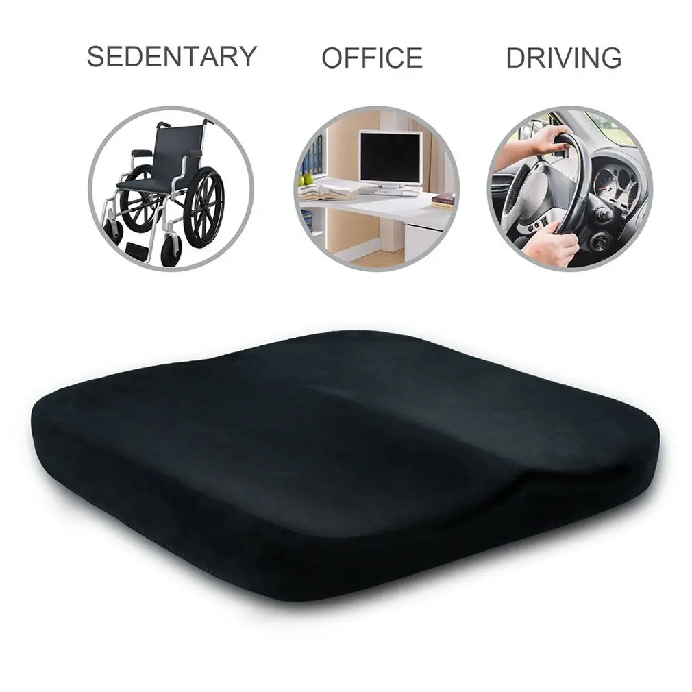 Comfortable Flat Cushion Hip pad Anti Hemorrhoids Memory Foam Home Office Car Chair Seat Cushion
Comfortable Flat Cushion Hip pad Anti Hemorrhoids Memory Foam Home Office Car Chair Seat Cushion
