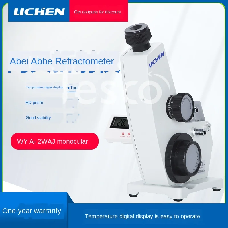 Abbe Refractometer Laboratory Sugar Concentration Tester 2WAJ Monocular Refractive Index Abbe Refractometer
Abbe Refractometer Laboratory Sugar Concentration Tester 2WAJ Monocular Refractive Index Abbe Refractometer