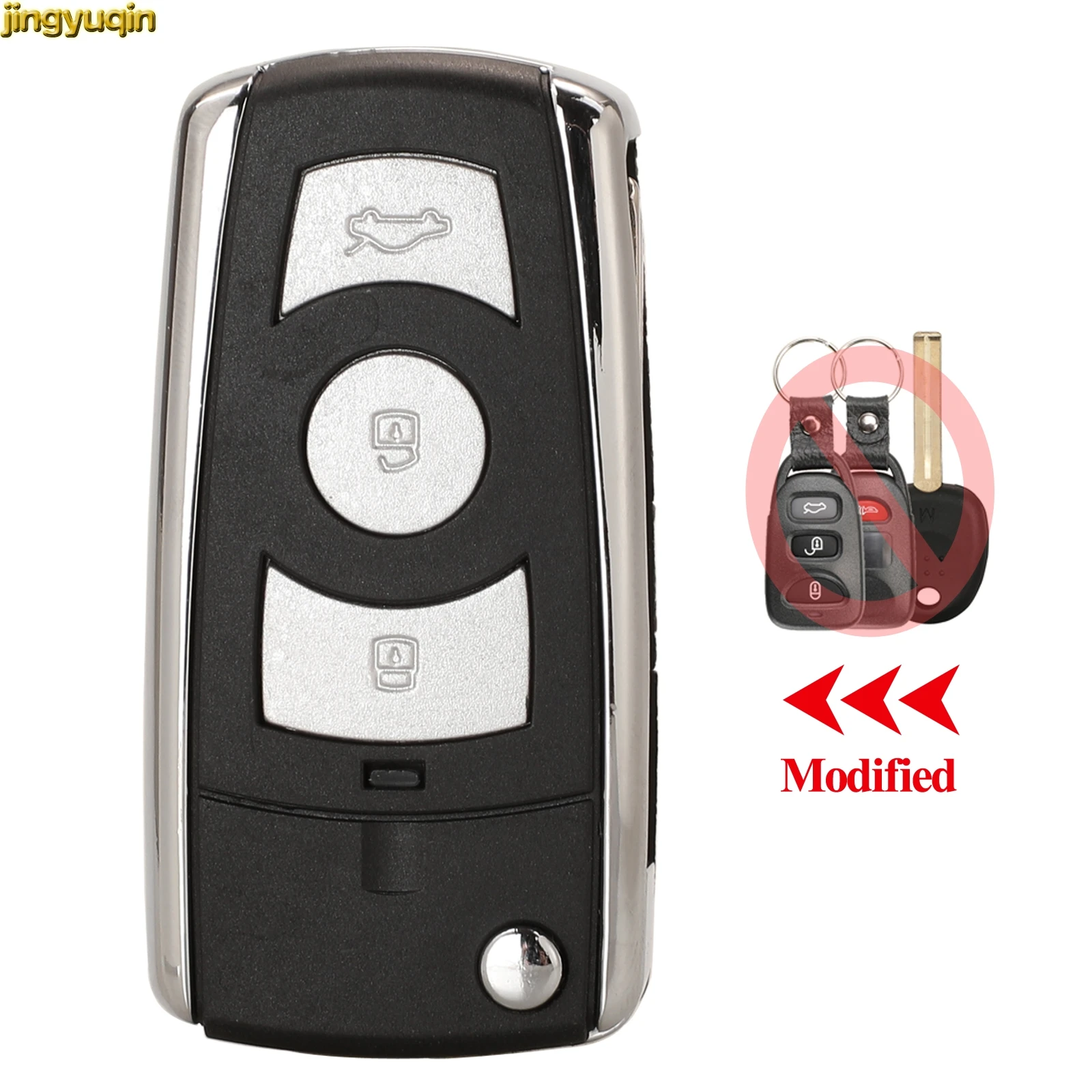 Jingyuqin 10pcs 4BTN Remote Car Modified Key Fob Shell For Hyundai Elantra Santa FE Atos Trajet Celesta Kia Cerato Middle Groove
Jingyuqin 10pcs 4BTN Remote Car Modified Key Fob Shell For Hyundai Elantra Santa FE Atos Trajet Celesta Kia Cerato Middle Groove