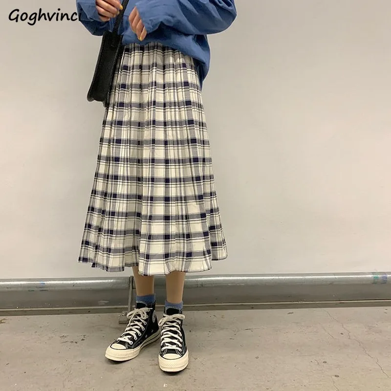 Skirts Women Ankle-length A-line Plaid Korean Style Stylish Comfortable Chic High Street Cute Simple Casual Loose Hot Sale Lady
Skirts Women Ankle-length A-line Plaid Korean Style Stylish Comfortable Chic High Street Cute Simple Casual Loose Hot Sale Lady