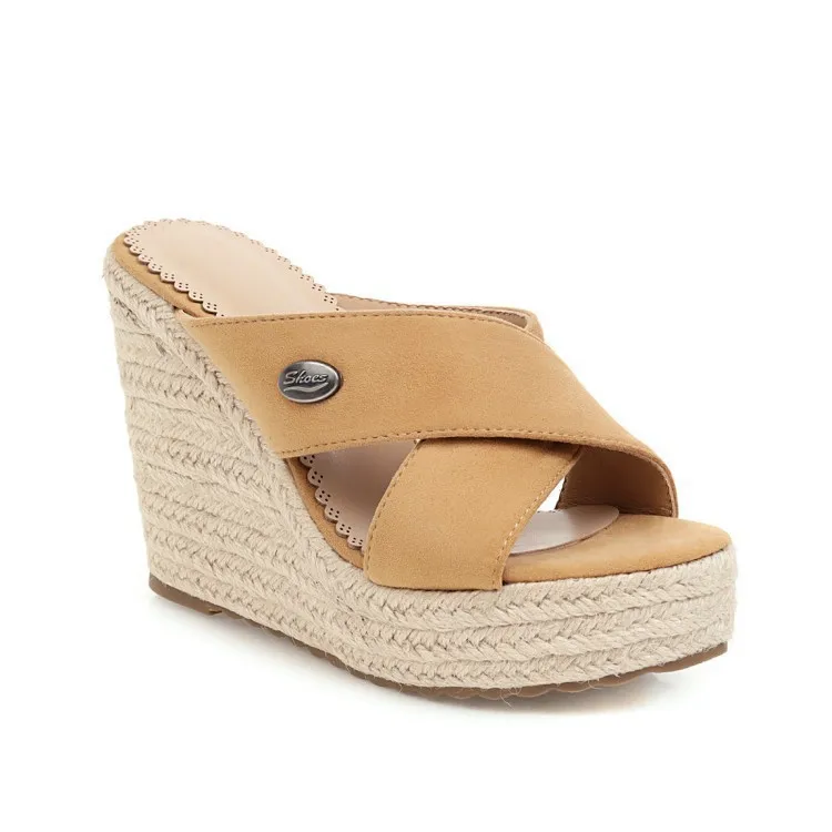 Shoes Woman 2020 Slippers Women Summer Pantofle Peep Toe On A Wedge Heeled Mules New Heels Slides Fabric Rome Wedges Rubber PU
Shoes Woman 2020 Slippers Women Summer Pantofle Peep Toe On A Wedge Heeled Mules New Heels Slides Fabric Rome Wedges Rubber PU