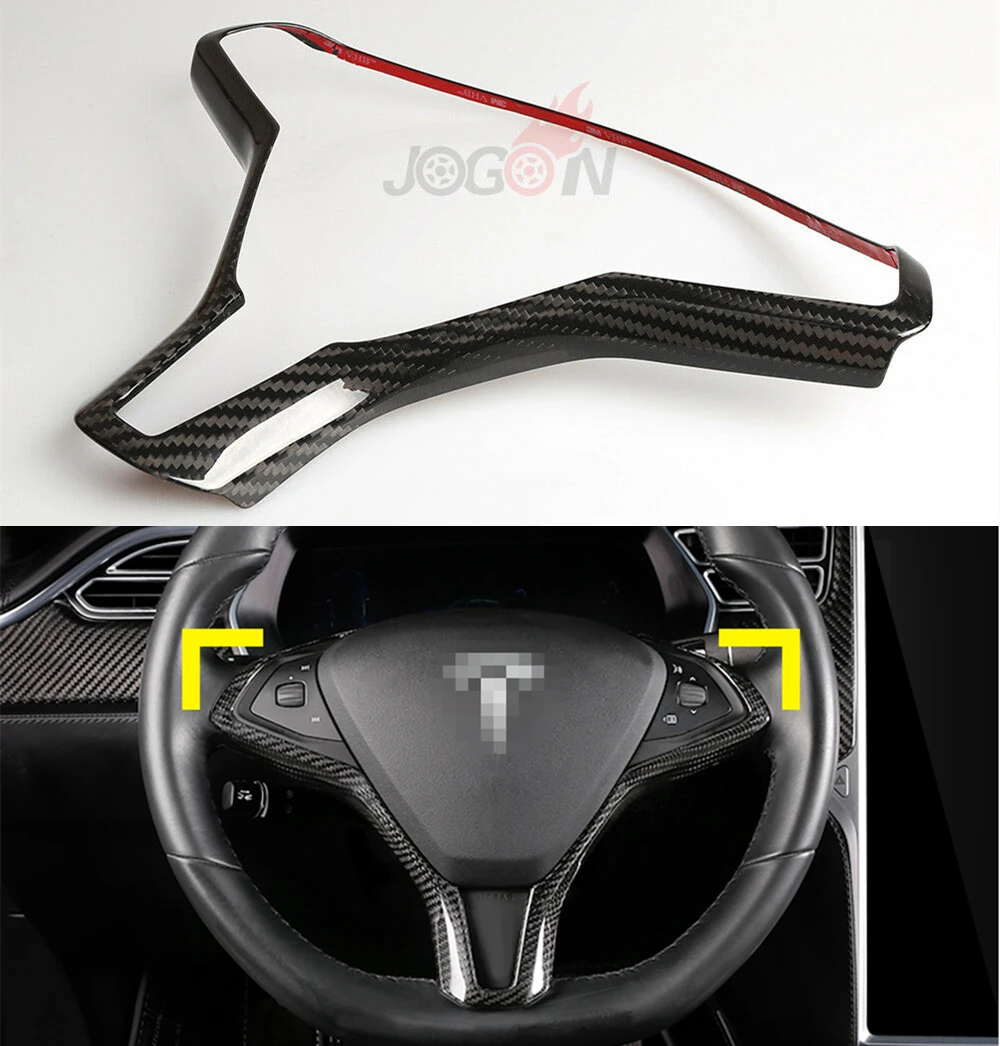 Matte & Glossy Real Carbon Fiber Steering Wheel Button Frame Cover Trim Molding For Tesla Model X Model S 2016+ Car Accessories
Matte & Glossy Real Carbon Fiber Steering Wheel Button Frame Cover Trim Molding For Tesla Model X Model S 2016+ Car Accessories