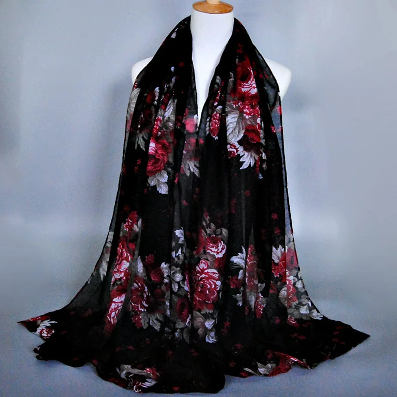 Printed Floral Scarf Women Viscose Flower Hijab Shawls Muslim Fashion Big Size Wraps Islamic Long Turban Voile Femme Musulman
Printed Floral Scarf Women Viscose Flower Hijab Shawls Muslim Fashion Big Size Wraps Islamic Long Turban Voile Femme Musulman
