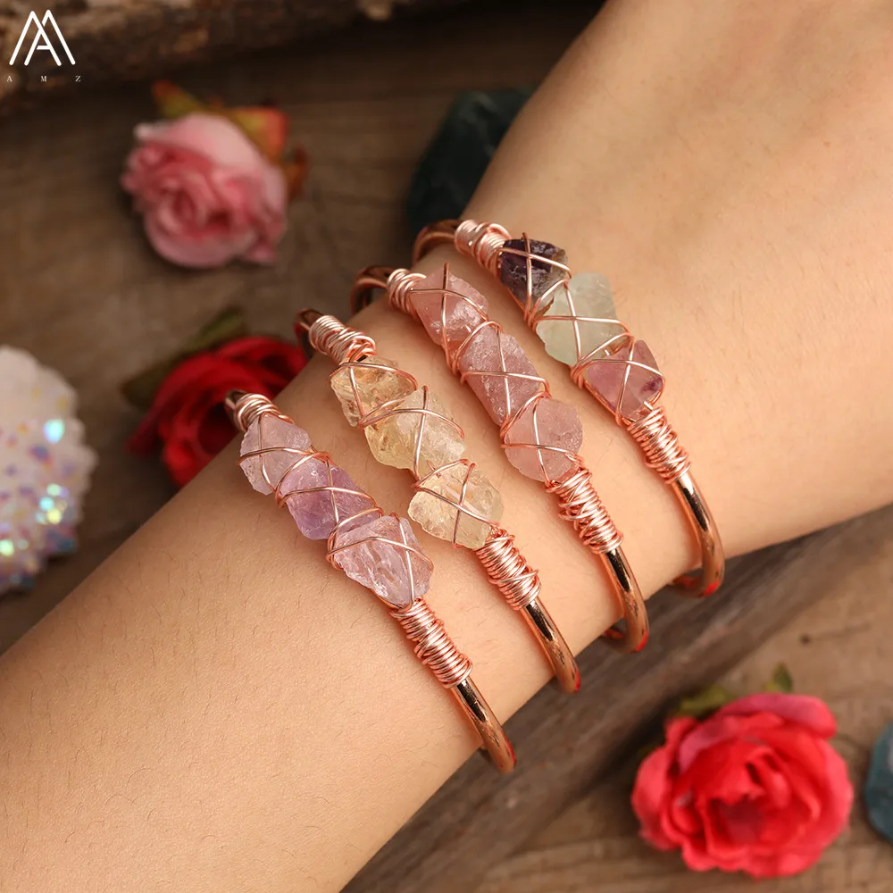 Natural Stone Beads Wire Wrapped Bracelets Jewelry Quartz Crystal Red Jaspers Chip Beads Open Cuff Bangles Friendship Jewelry
Natural Stone Beads Wire Wrapped Bracelets Jewelry Quartz Crystal Red Jaspers Chip Beads Open Cuff Bangles Friendship Jewelry