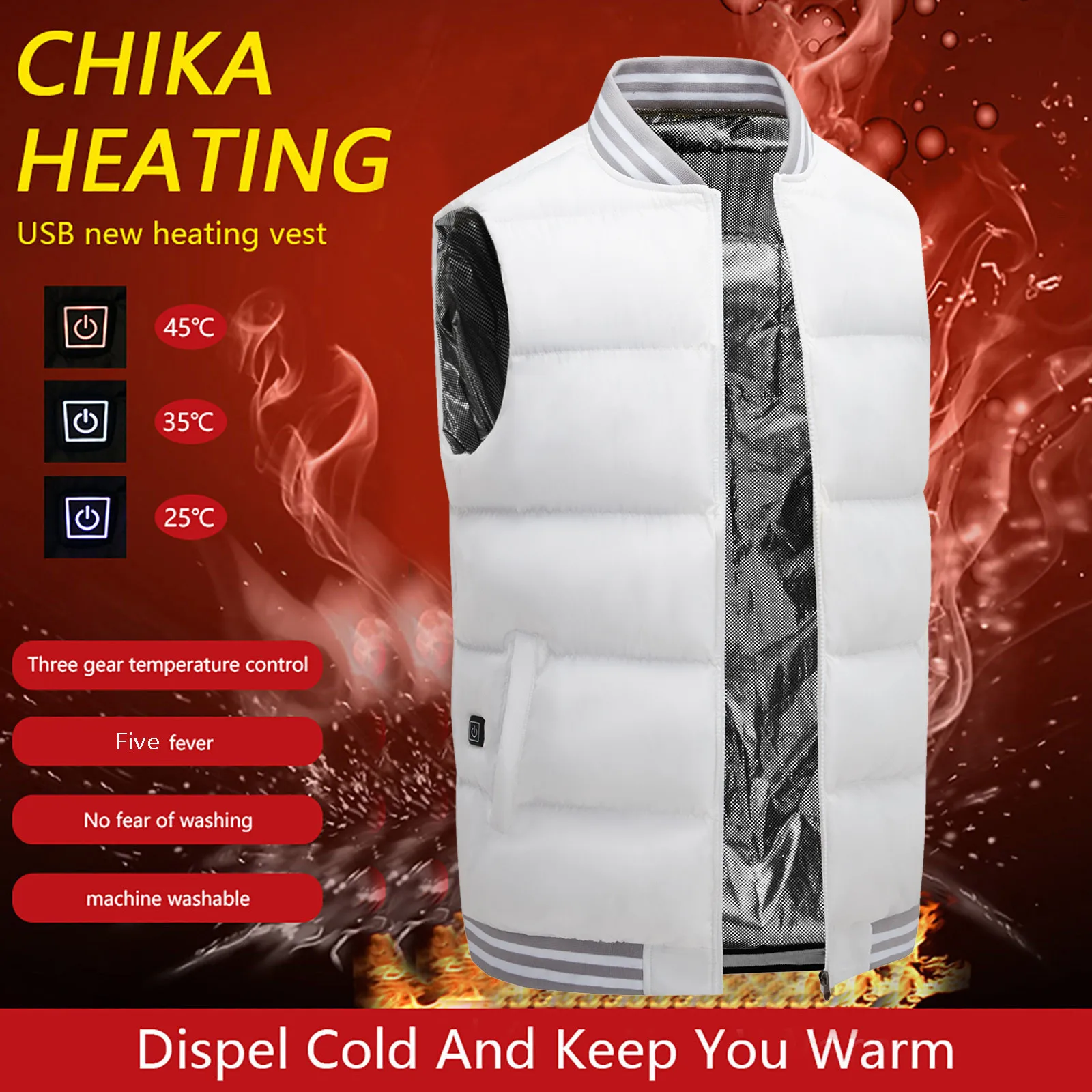 9 Area Heated Jacket Fashion Men Women Coat Intelligent USB Electric Heating Thermal Warm Clothes Winter Heated Vest Plussize
9 Area Heated Jacket Fashion Men Women Coat Intelligent USB Electric Heating Thermal Warm Clothes Winter Heated Vest Plussize