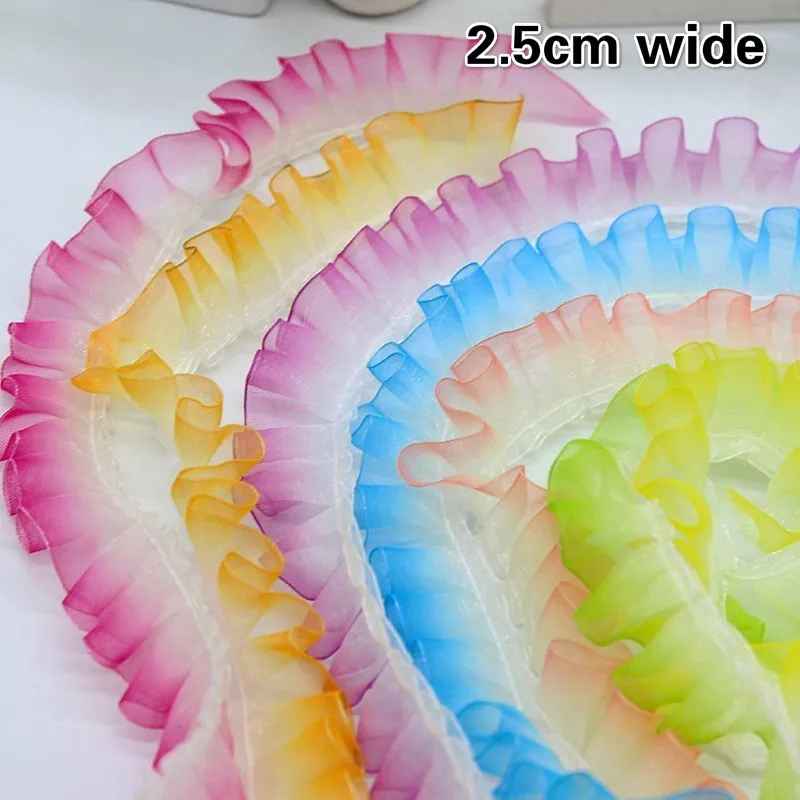 Rainbow Gradient Crystal Chiffon Tulle Lace Fabric Accessories DIY Clothes Cloth Handmade Doll Petticoat Home Textile Decor Trim
Rainbow Gradient Crystal Chiffon Tulle Lace Fabric Accessories DIY Clothes Cloth Handmade Doll Petticoat Home Textile Decor Trim