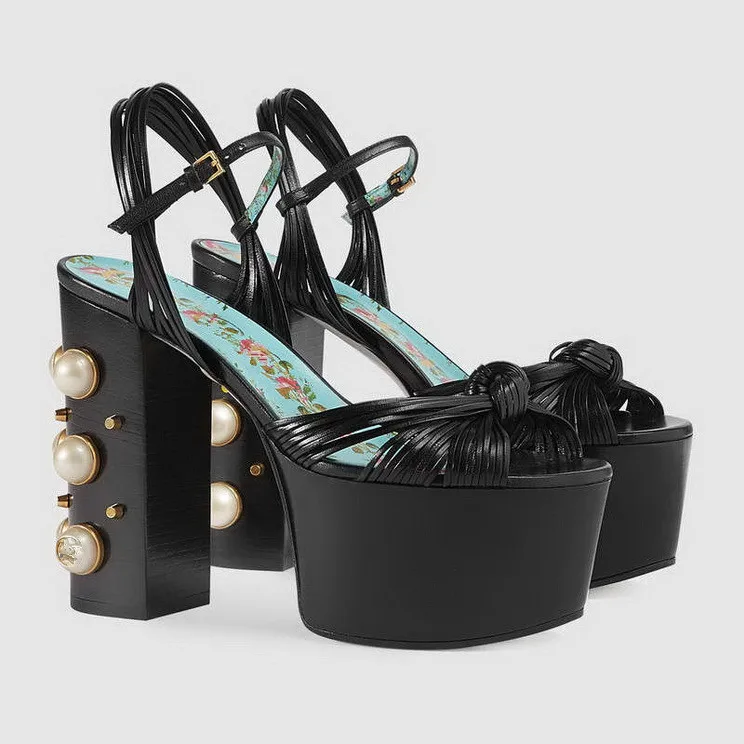 US4-11 Womens Pee Toe Platform Strappy Pearls Floral Printed Block Chunky High Heel Pumps Ankle Buckle Gold Black Plus Size C671
US4-11 Womens Pee Toe Platform Strappy Pearls Floral Printed Block Chunky High Heel Pumps Ankle Buckle Gold Black Plus Size C671