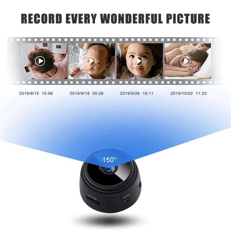 Mini Home Security Camera A9 1080P HD WiFi IR Night Vision Camcorder Bracket Phone App Contron IP Camera Home Security
Mini Home Security Camera A9 1080P HD WiFi IR Night Vision Camcorder Bracket Phone App Contron IP Camera Home Security