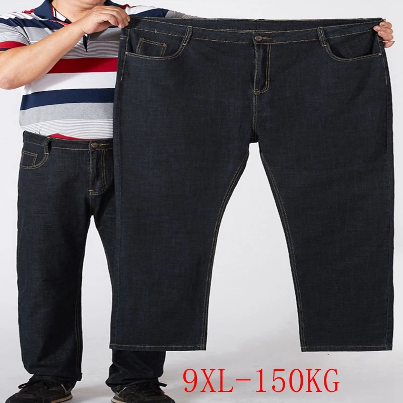 Men's plus size jeans 5XL-9XL hips 162CM stretch high waist zipper pocket loose straight casual 118CM long jeans
Men's plus size jeans 5XL-9XL hips 162CM stretch high waist zipper pocket loose straight casual 118CM long jeans