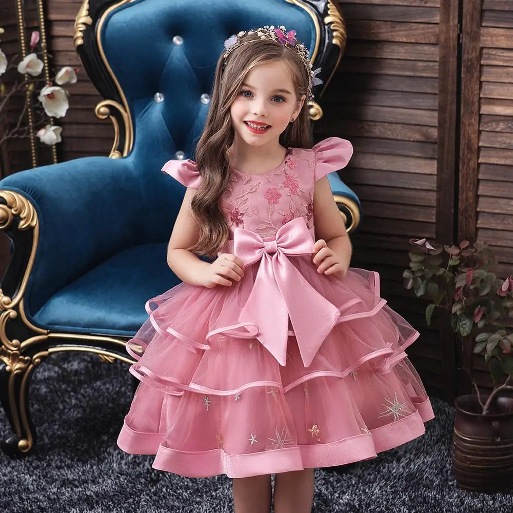 New Elegant Cake Layers Girls Gown Dress for Birthday 3-5-7-9 Children Clothing Mesh Patchwork Princess Dresses for Wedding
New Elegant Cake Layers Girls Gown Dress for Birthday 3-5-7-9 Children Clothing Mesh Patchwork Princess Dresses for Wedding
