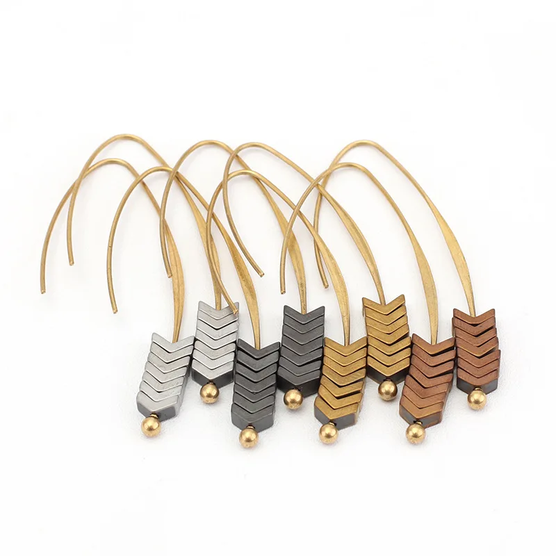 Chevron Gold Plated Threader Earrings for Women Rainbow/green/blue Semiprecious Stone Dangle Earrings Geometric Hematite #JL39F3
Chevron Gold Plated Threader Earrings for Women Rainbow/green/blue Semiprecious Stone Dangle Earrings Geometric Hematite #JL39F3