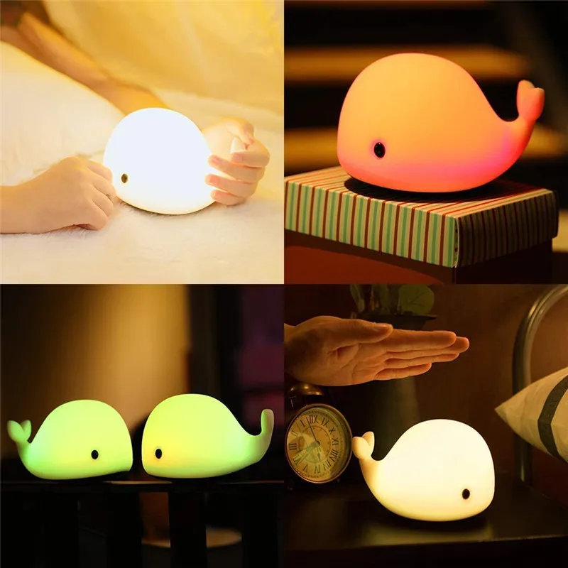 Cartoon Night Light with Dolphin Shape Cute Baby Room LED Night Lights with 7 Lighting Effects Sleeping Touch Sensor Lamps
Cartoon Night Light with Dolphin Shape Cute Baby Room LED Night Lights with 7 Lighting Effects Sleeping Touch Sensor Lamps
