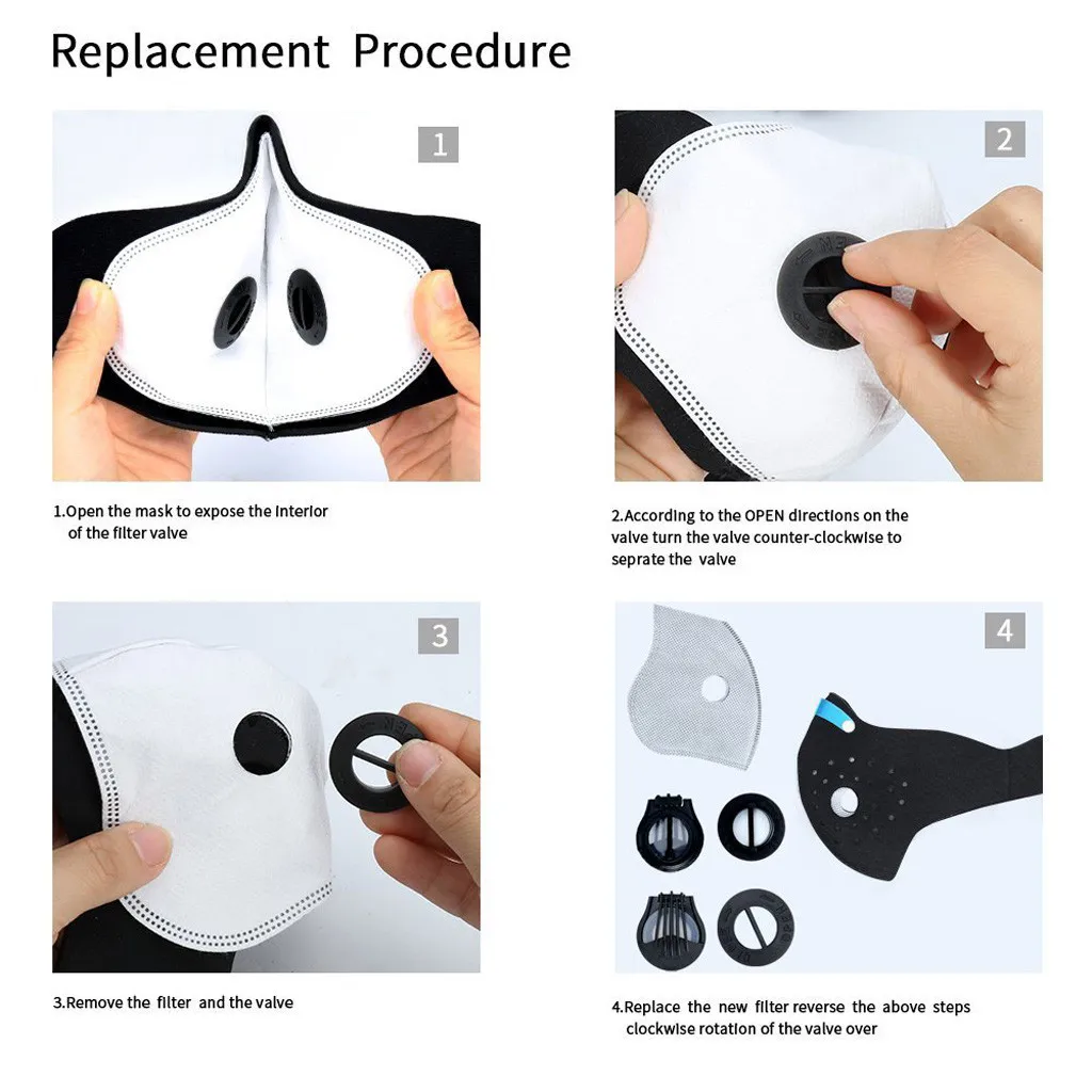 Hot sale Dust Mask Respirator Dustproof Safety Mask Washable Face mask filter safe Breathable Protective masks Fast Shipping
Hot sale Dust Mask Respirator Dustproof Safety Mask Washable Face mask filter safe Breathable Protective masks Fast Shipping