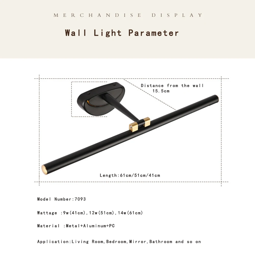 Modern Bathroom LED Wall Light Industry 9w 12w 14w Wall Lamp Makeup Mirror Lighting Bath Vanity Fixtures for Home AC110-220V
Modern Bathroom LED Wall Light Industry 9w 12w 14w Wall Lamp Makeup Mirror Lighting Bath Vanity Fixtures for Home AC110-220V