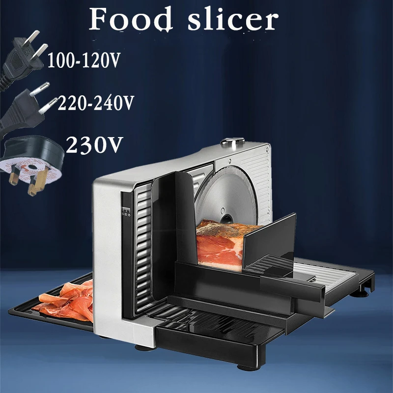 110V/220V Household Electric Food Slicer Fruit Lamb Slices Shred Cut The Meat Planing Machine Adjustable Thickness
110V/220V Household Electric Food Slicer Fruit Lamb Slices Shred Cut The Meat Planing Machine Adjustable Thickness