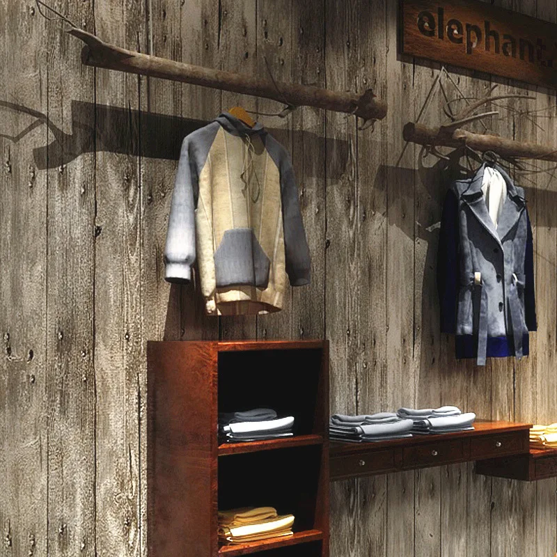 Retro Wallpaper Imitation Wood Bar Cool Fashion Decoration Korean Women's Clothing Store Wallpaper Wallpaper
Retro Wallpaper Imitation Wood Bar Cool Fashion Decoration Korean Women's Clothing Store Wallpaper Wallpaper
