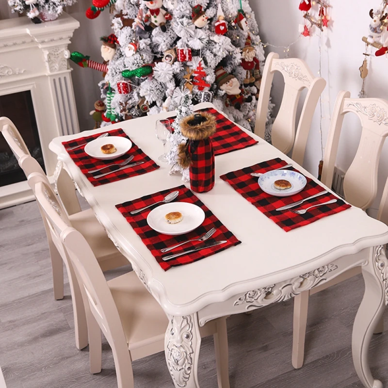 Christmas Plaid Table Mat Heat Resistant Placemat Insulation Coaster Christmas Decorations 2022 Kitchen Table Bowl Mats
Christmas Plaid Table Mat Heat Resistant Placemat Insulation Coaster Christmas Decorations 2022 Kitchen Table Bowl Mats