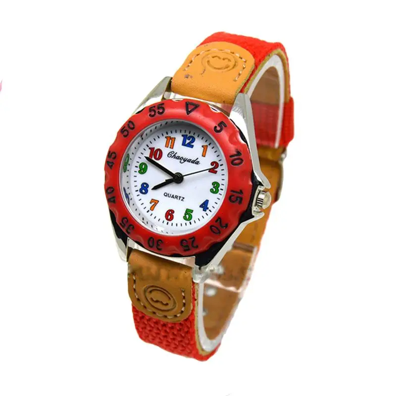 Boys Girls Quartz Watch Kids Children's Fabric Strap Student Time Clock Wristwatch (Pink)
Boys Girls Quartz Watch Kids Children's Fabric Strap Student Time Clock Wristwatch (Pink)