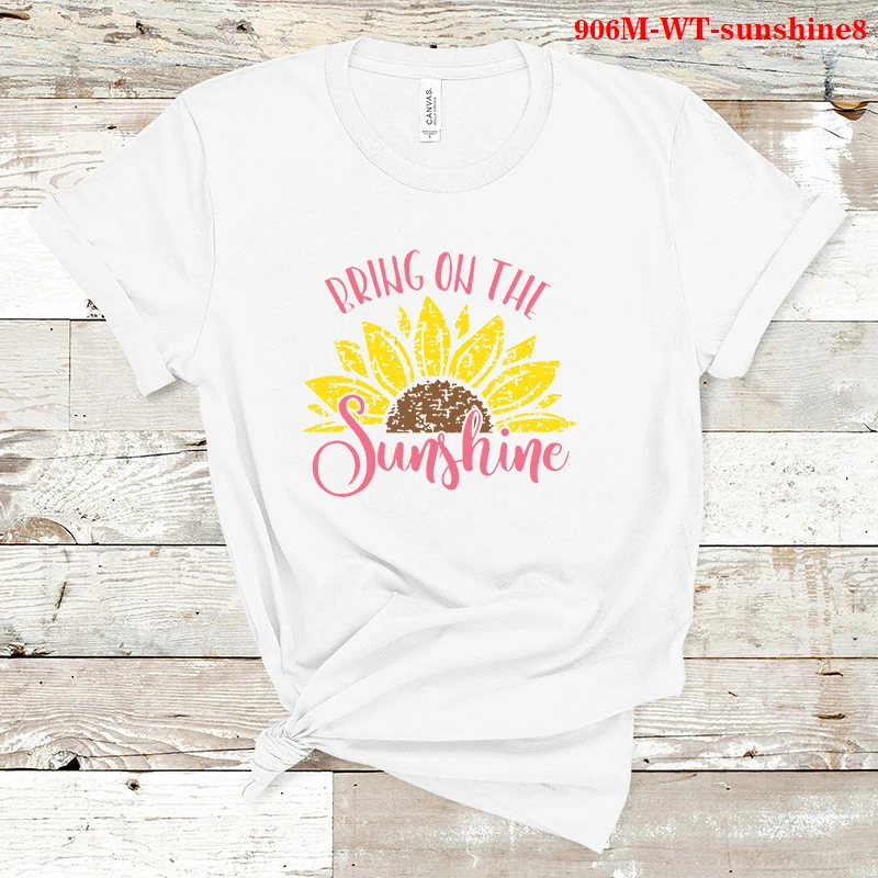 Aesthetic Clothes Sunflower Graphic T Shirts Bring on The Sunshine Letter T-shirts Tee Shirt Femme Top Mujer Plus Size T-shirt
Aesthetic Clothes Sunflower Graphic T Shirts Bring on The Sunshine Letter T-shirts Tee Shirt Femme Top Mujer Plus Size T-shirt